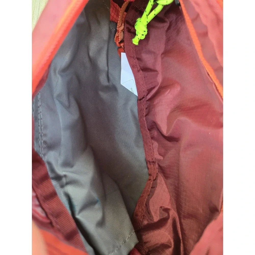 LL Bean Stowaway Hip/Waist Fanny Pack Bag Maroon & Orange Gorpcore